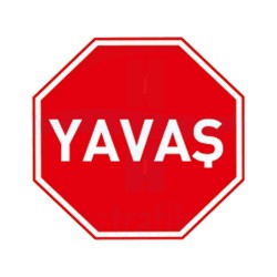 Yavaş İşareti Trafik Levhası | PT-106