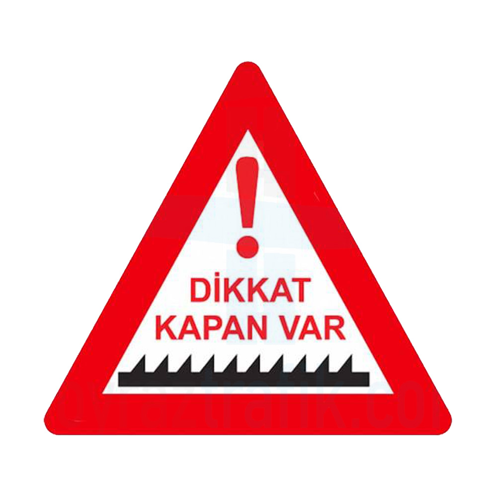 Dikkat Kapan Var İşareti Trafik Levhası PT107 Dikkat Kapan Var İşareti Trafik Levhası PT107