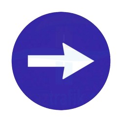 Sağa Yön İşareti Trafik Levhası | PT-108-A