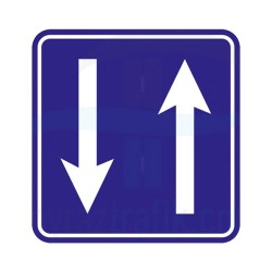 Gidiş Geliş Yön İşareti Trafik Levhası | PT-108-E