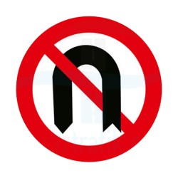 U Dönüşü Yapılmaz İşareti Trafik Levhası | PT-108-J