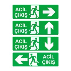 Acil Çıkış İşareti Trafik Levhası | PT-109-A